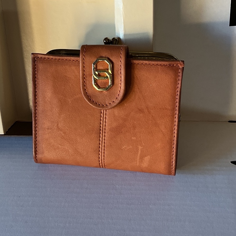 ★ Baronet Genuine Leather Wallet Brown Vintage Clutch Organizer NIB - Picture 3 of 6